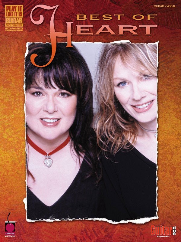 Best of Heart Guitar Tab Songbook with 13 hits including Barracuda, Crazy on You, Magic Man, and more