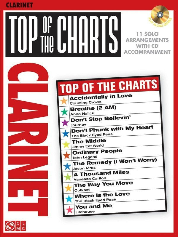 Top of the Charts — Clarinet, Book/CD (Cherry Lane Music)