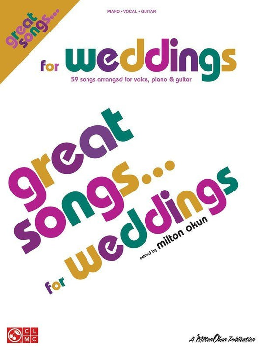 Great Songs for Weddings — Piano/Vocal/Guitar (Cherry Lane Music Great Songs)