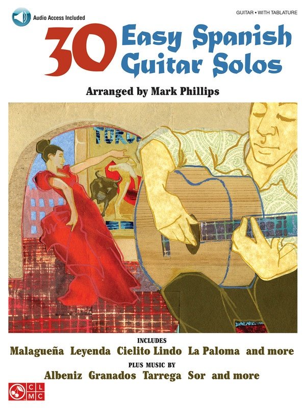 30 Easy Spanish Guitar Solos — Guitar TAB, Book/Online Audio (Cherry Lane Music)