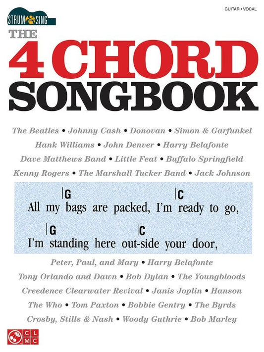 4 Chord Songbook — Easy Guitar with Lyrics & Chords (Cherry Lane Music, Strum & Sing)