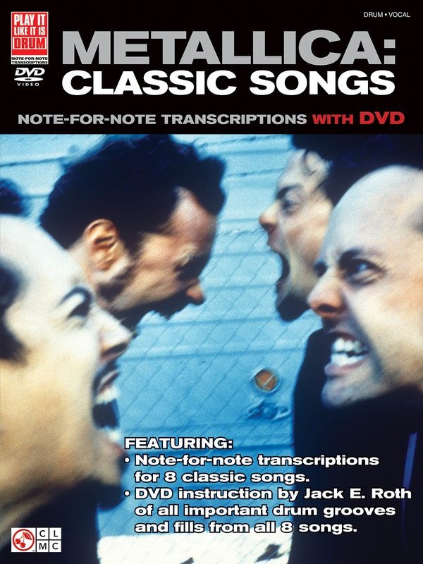 Metallica: Classic Songs for Drum — Book & DVD (Cherry Lane Music)