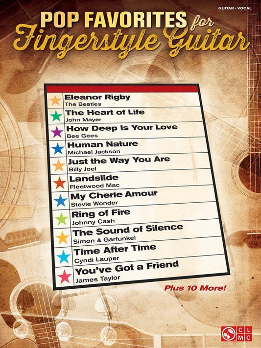 Pop Favorites for Fingerstyle Guitar — Notes & TAB (Cherry Lane Music)