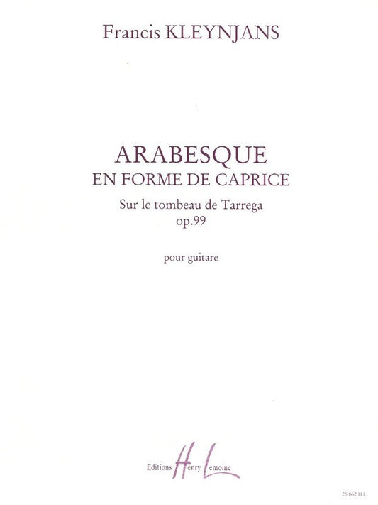 Arabesque En Forme De Caprice Op 99