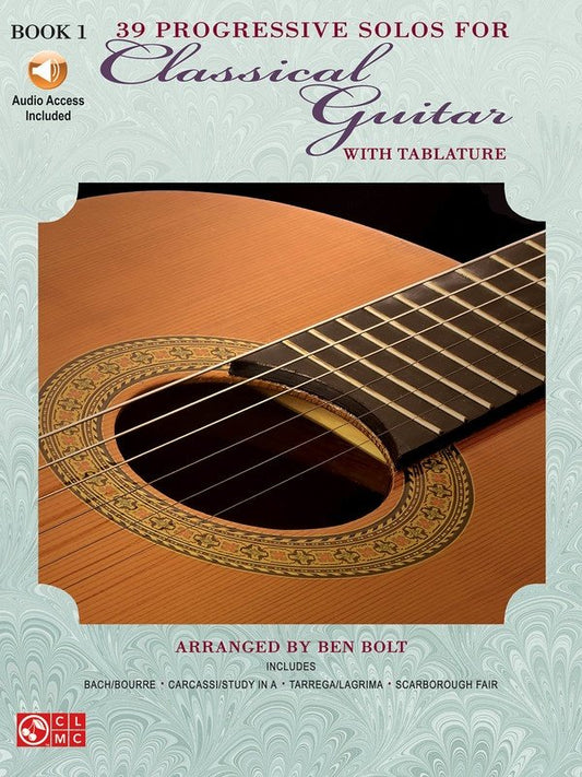39 Progressive Solos for Classical Guitar Book 1 — Book & Online Audio (Cherry Lane Music)