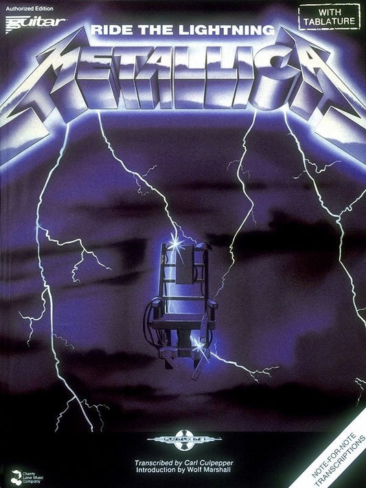 Metallica: Ride the Lightning — Guitar TAB with Lyrics & Chords (Cherry Lane Music, Play It Like It Is)