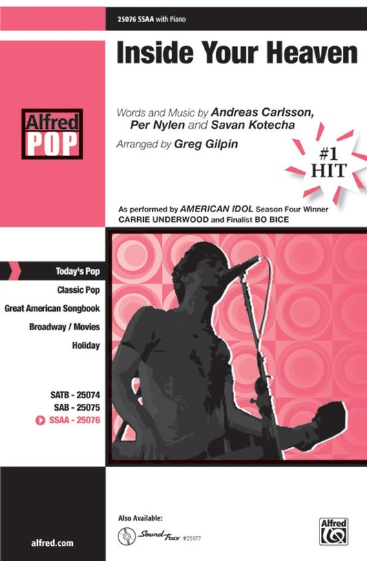 Inside Your Heaven SSAA Arr Gilpin