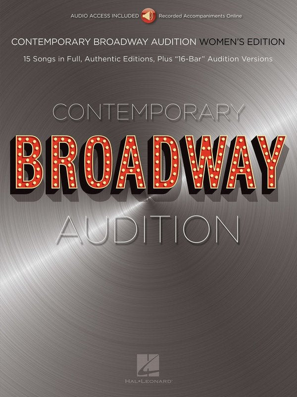 Contemporary Broadway Audition — Women's Edition, Book & Online Audio (Hal Leonard)