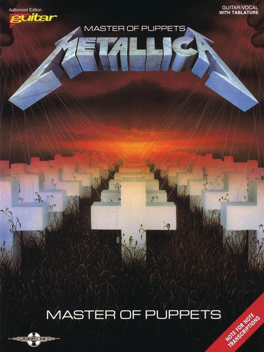 Metallica: Master of Puppets — Guitar TAB with Lyrics & Chords (Cherry Lane Music, Play It Like It Is)