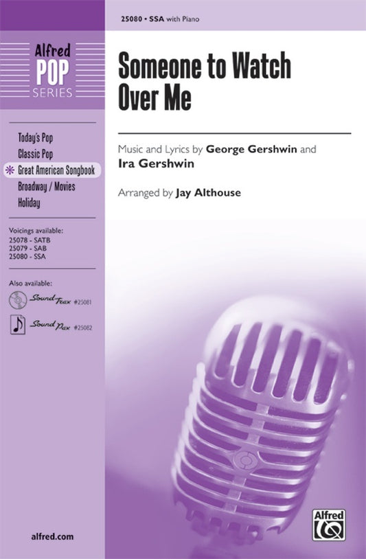 Someone to Watch Over Me SSA/Piano Arrangement by Althouse