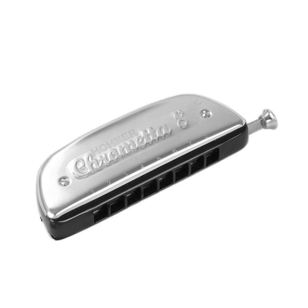 Hohner Chrometta 8 Chromatic Harmonica Key of C 32 Reeds 2 Octaves Durable Plastic Comb Stainless Steel Covers