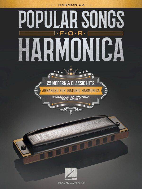 Popular Songs for Harmonica Songbook by Hal Leonard, 90 pages, includes hits like Bad Leroy Brown, Eye of the Tiger, and more.