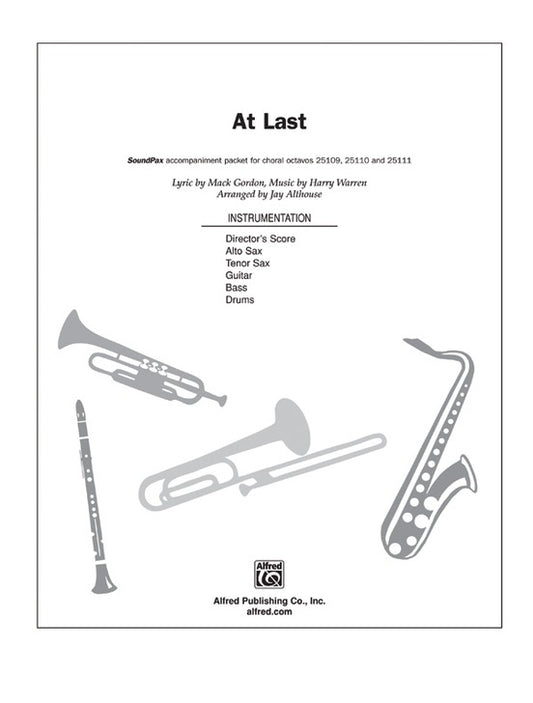 At Last S/PAX Choral Sheet Music