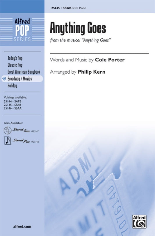 Anything Goes SSAB Piano Arrangement by Kern