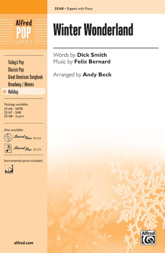 Winter Wonderland 2 Pt/Pno Arr Althouse Choral Sheet Music