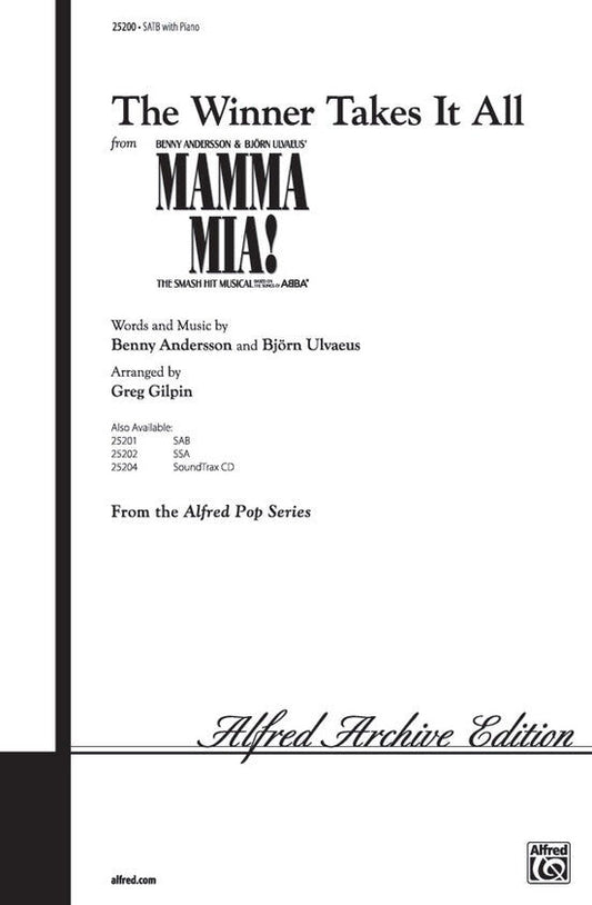 Winner Takes It All - SATB Choral Sheet Music by Gilpin