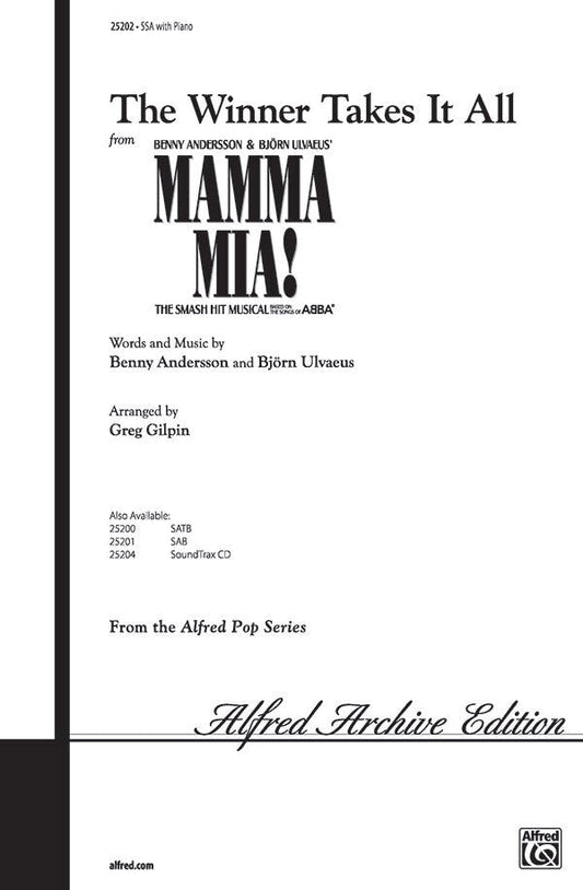 Winner Takes All Choral Sheet Music from Mamma Mia!