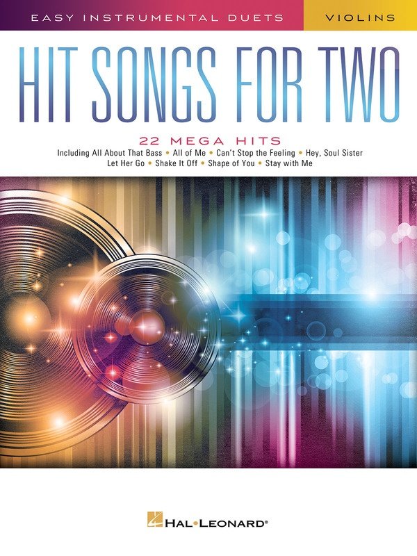 Hit Songs for Two Violins — Easy Instrumental Duets (Hal Leonard)