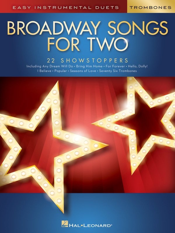 Broadway Songs for Two Trombones — Easy Instrumental Duets (Hal Leonard)