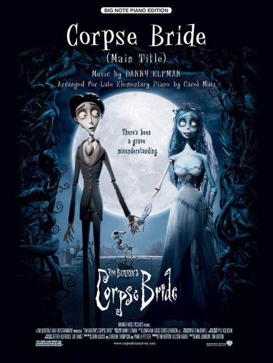 Corpse Bride Main Title Big Note Piano