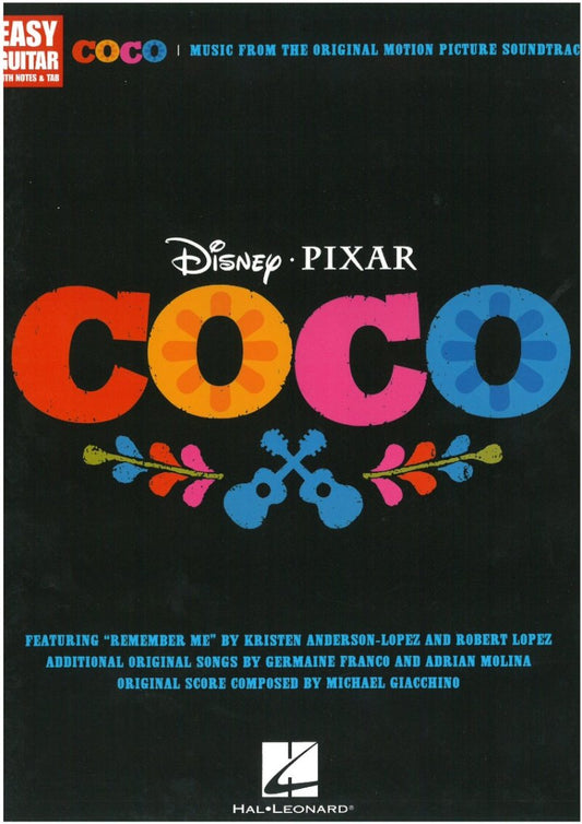 Coco Movie Soundtrack — Easy Guitar with Notes & TAB (Hal Leonard)