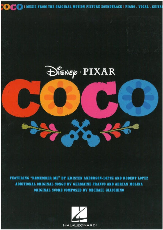 Coco Movie Soundtrack — Piano, Vocal & Guitar (Hal Leonard)