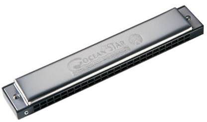 Hohner Ocean Star 48 Tremolo Harmonica - Key of C, 48 Brass Reeds, ABS Comb, 3.5 Octave Range, Ideal for Asian and Celtic Folk Music