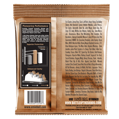 Ernie Ball Everlast Light Coated Phosphor Bronze Acoustic Guitar String, 11-52 Gauge — view 2
