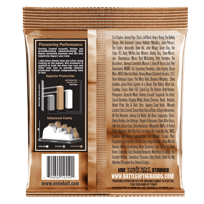Ernie Ball Everlast Extra Light Coated Phosphor Bronze Acoustic Guitar String, 10-50 Gauge — view 2