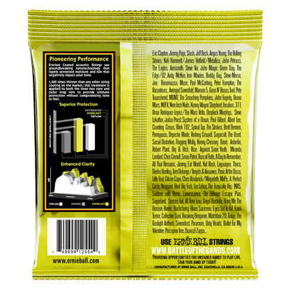 Ernie Ball Everlast Medium Coated 80-20 Bronze Acoustic Guitar String, 13-56 Gauge — view 2