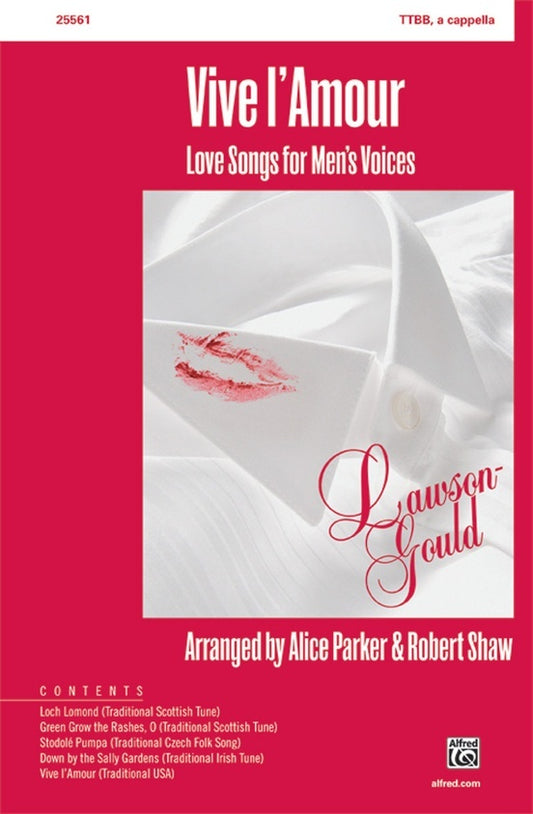 Vive L'Amour TTBB Choral Book and CD
