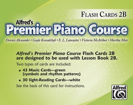 Premier Piano Course Flash Cards Level 2B