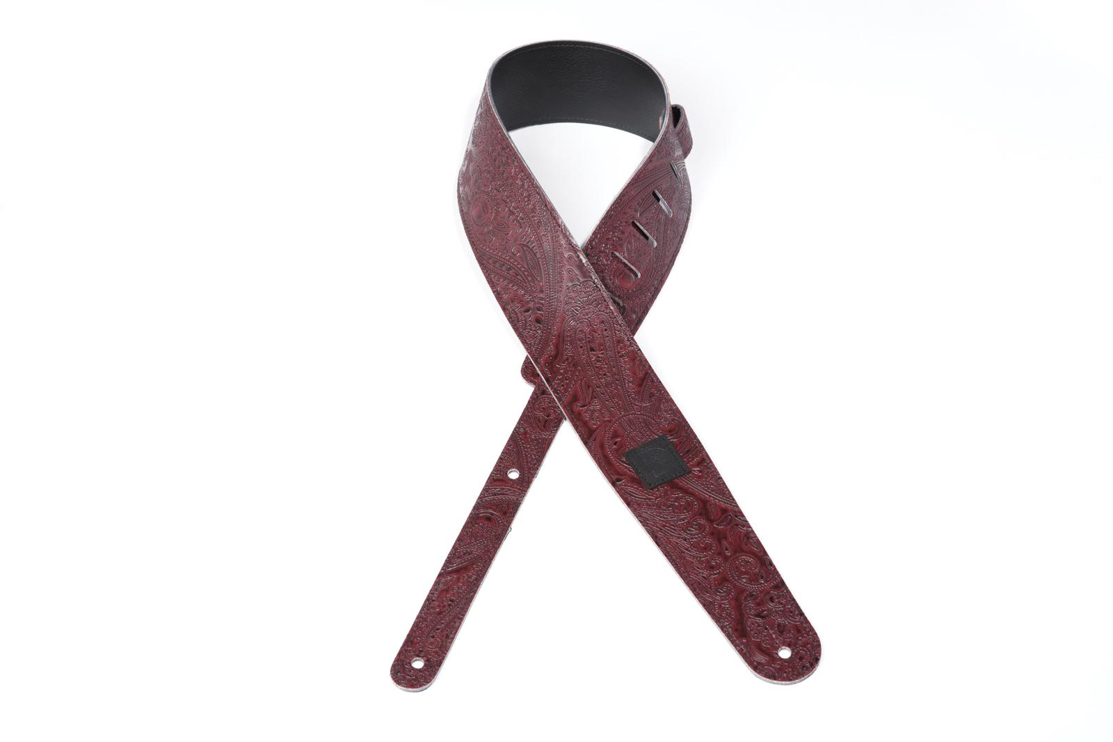 Planet Waves Paisley Guitar Strap, Burgundy