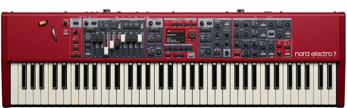 Nord Electro 7 73 Note Semi Weighted Waterfall Keybed with Synth Section and Effects