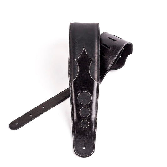 Onyx - Premium Leather Guitar Strap, by D'Addario