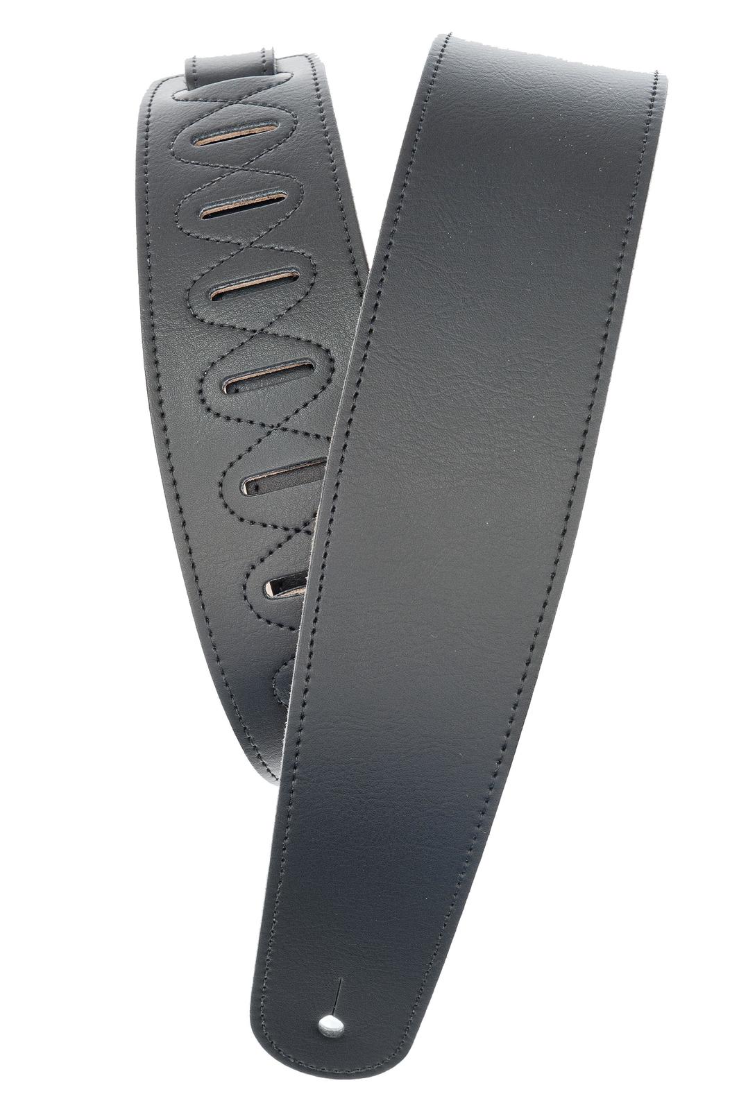 Planet Waves Soft Garment Leather Guitar Strap, Black