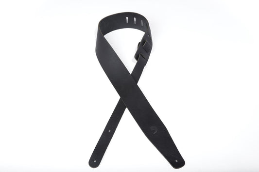 Planet Waves Thick Leather Guitar Strap, Black