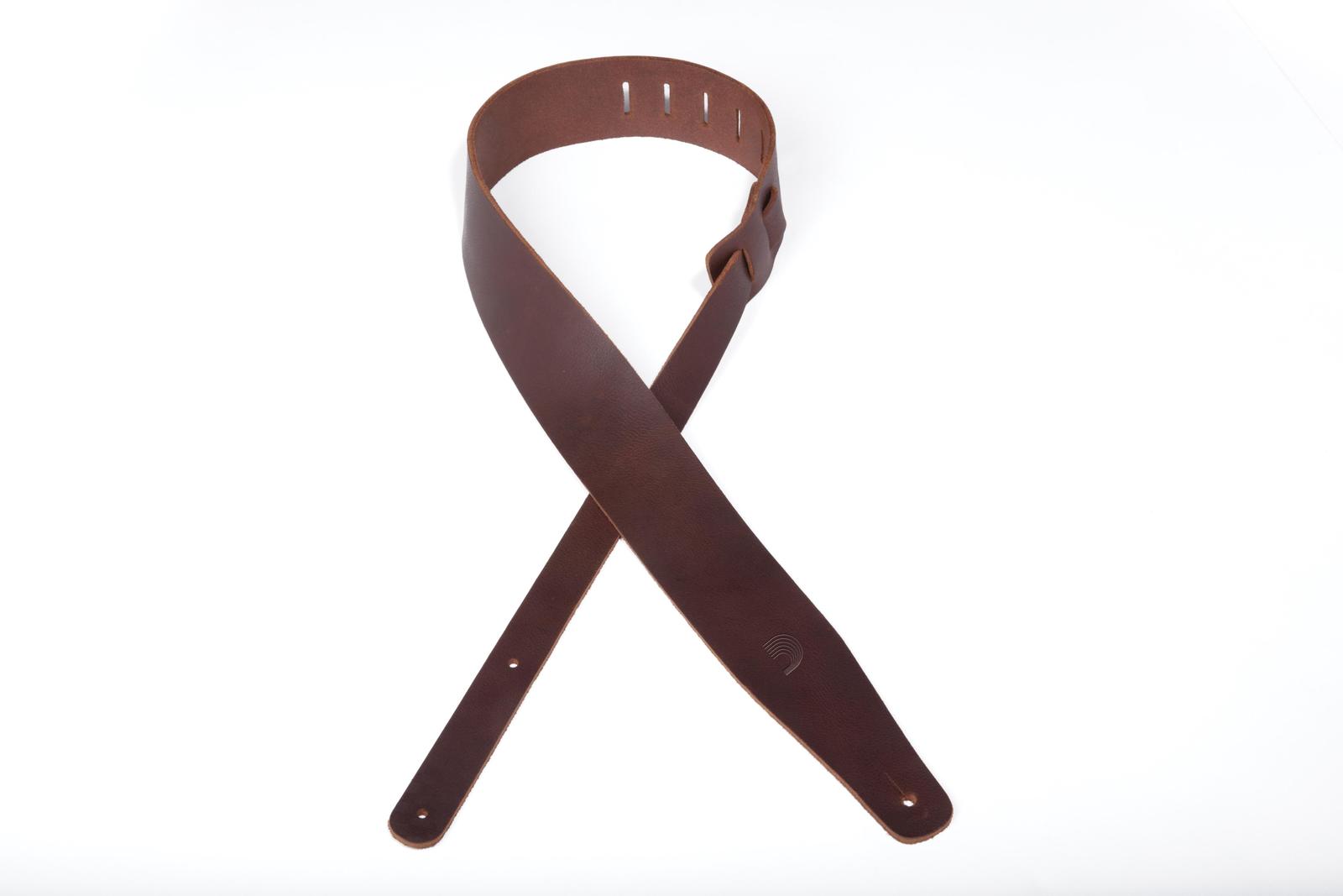 Planet Waves Thick Leather Guitar Strap, Brown