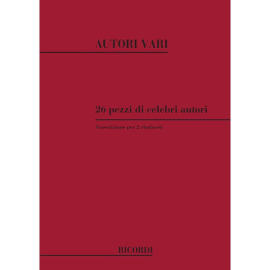 26 Pezzi Di Celebri Autori Trascritti P Book