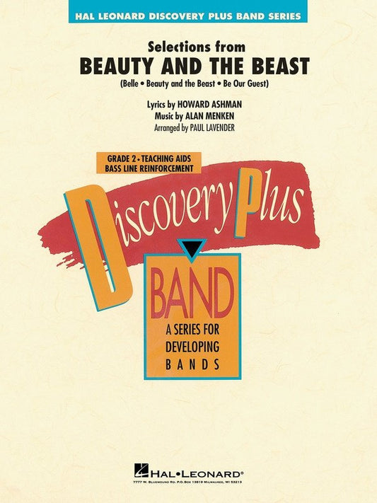 Alan Menken & Howard Ashman: Beauty and the Beast Selections — Concert Band Grade 2, Score & Parts (Hal Leonard)