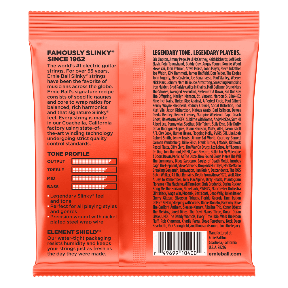 Ernie Ball Skinny Top Heavy Bottom Slinky 7-String Nickel Wound Electric Guitar Stings 10-62 Gauge — view 2