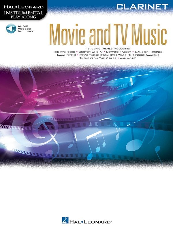Movie and TV Music — Clarinet, Book/Online Audio (Hal Leonard)