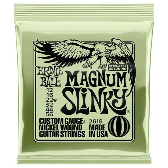 Ernie Ball Magnum Slinky Nickel Wound Electric Guitar Strings 12 - 56 Gauge