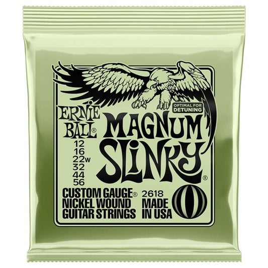 Ernie Ball Magnum Slinky Nickel Wound Electric Guitar Strings 12 - 56 Gauge