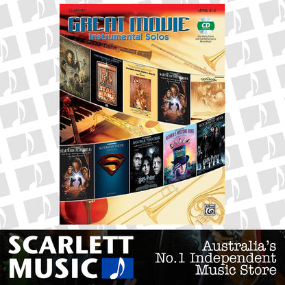 Great Movie Inst Solos Clarinet Book/CD — view 2