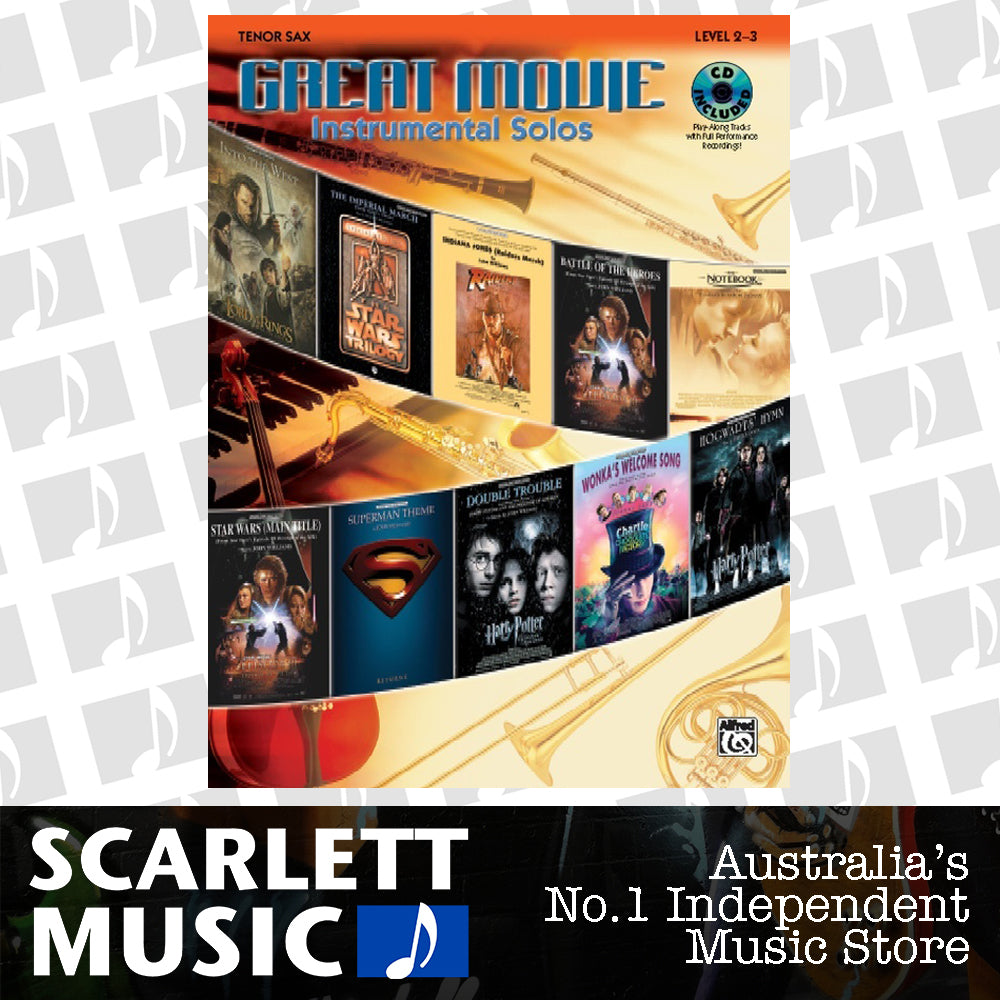 Great Movie Inst Solos Tenor Sax Book/CD — view 2