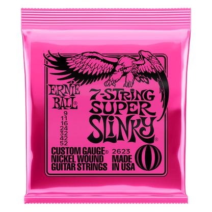 Ernie Ball 7-String Super Slinky Nickel Wound Set .009-.052 Gauge