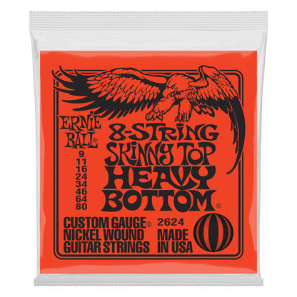 Ernie Ball Skinny Top Heavy Bottom Slinky 8-String Electric Guitar Strings