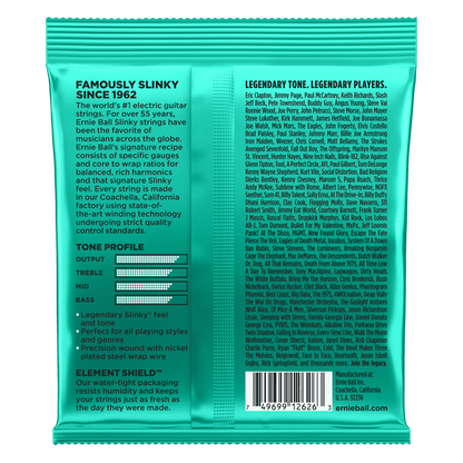 Ernie Ball Not Even Slinky Nickel Wound Electric Guitar Strings 12-56 Gauge — view 2