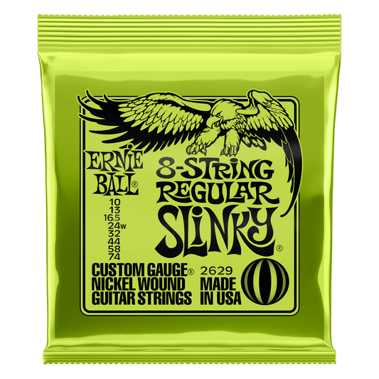 Ernie Ball Slinky Nickel Wound Electric Guitar 8-String 10-74 Gauge